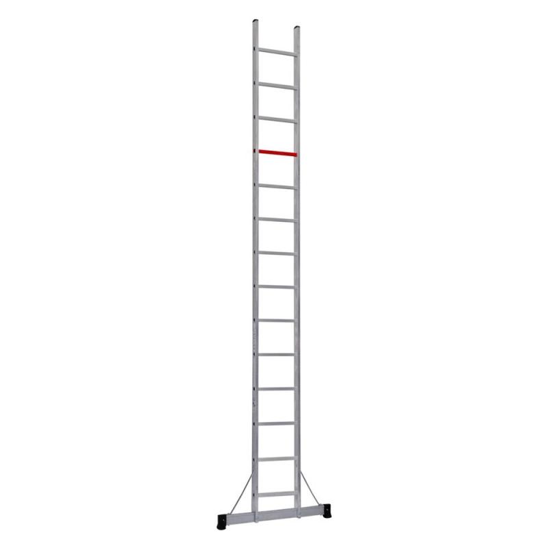 Односекционная алюминиевая лестница 14 ступеней (арт. Т0040)